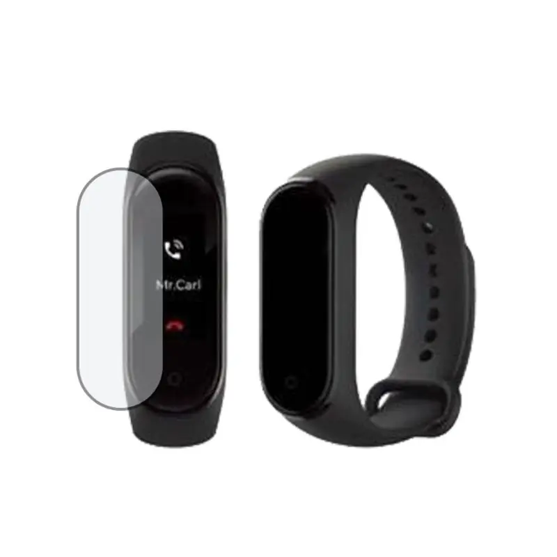 

2 Pcs Protective Film Scratch Proof Screen Protector Explosion-proof High Definition Anti-shock for Xiaomi Mi Band 4 Miband Smar