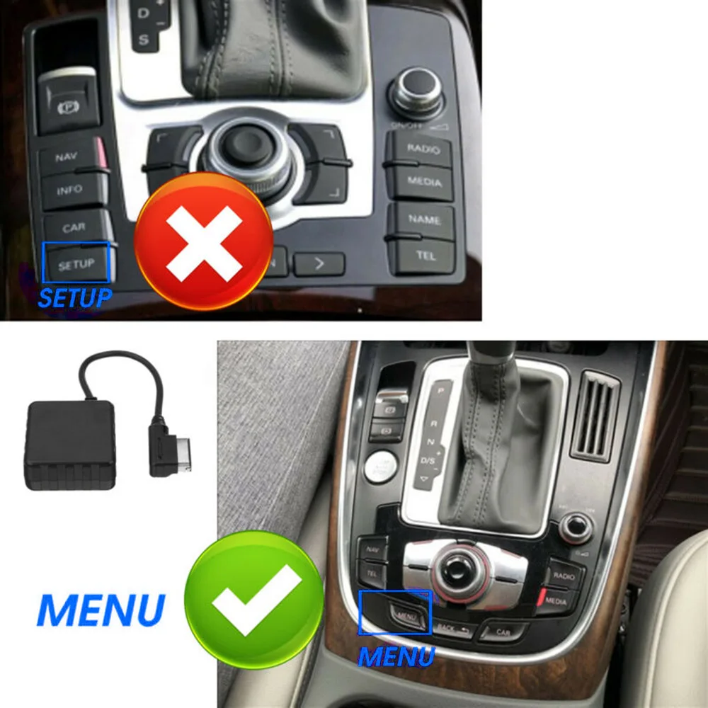 Черный Модуль Bluetooth кабель адаптер 5-12 В ABS для MMI 3g+ Q5 A5 A7 A6L A8L A4L