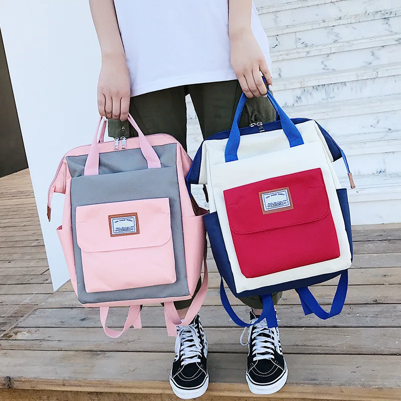 

Hot Selling Multi-functional Large Capacity Anti-Theft MOTHER'S Bag Portable Large-Volume Contrast Color Diaper Bag Casual Backp