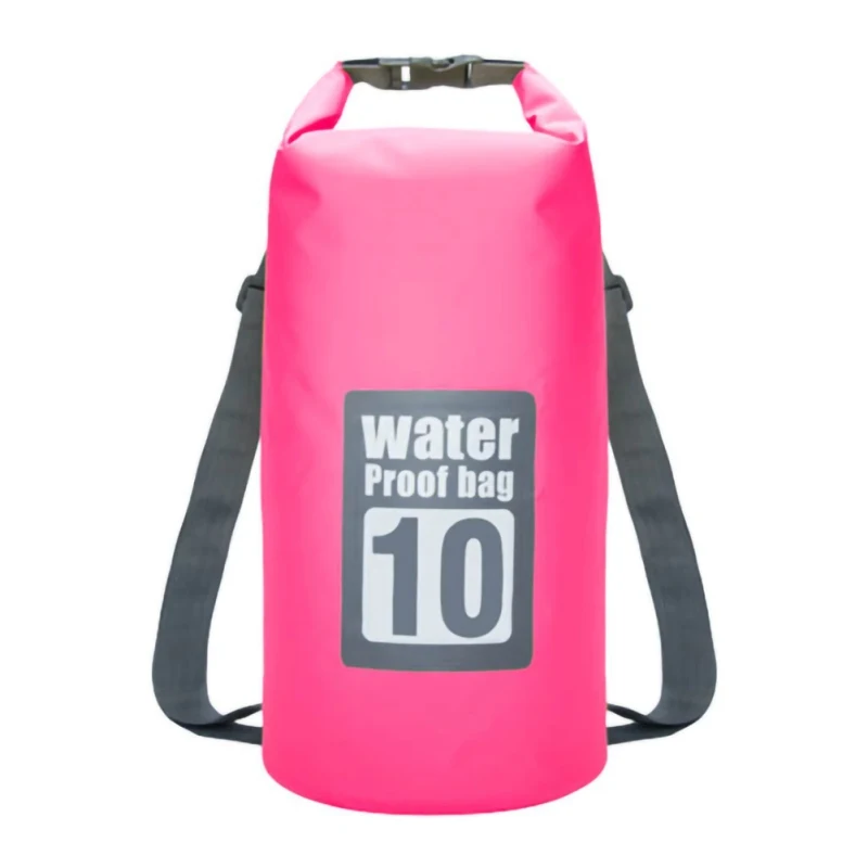10L уличная водонепроницаемая сумка Портативный Регулируемый легкий плаванье рафтинг Каякинг непромокаемый рюкзак для кемпинга Пешие прогулки пляж - Цвет: Розовый цвет
