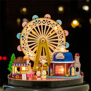 

CUTE ROOM Handmade DIY Castle in the Sky Music Box Music Box Creative Ornaments for a Girlfriend Birthday Gift antique gift