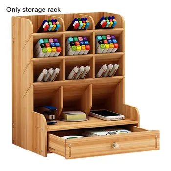 

Wooden Desktop Pen Holder Pen Pencil Organizer Storage Multi-function School Office SStorage Containertationery
