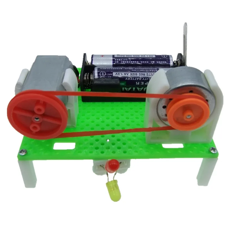 Ускоренный круглый комбинированный генератор Модель двигателя в сборе Электрический детский научный эксперимент физическая игрушка