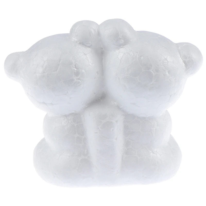 1pcs Modelling Polystyrene Foam bear White Craft Balls For DIY Christmas Party Decoration Supplies Gifts