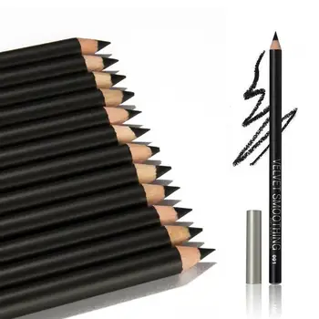 

12 Pcs/set Professional Black Eyeliner Beauty Cosmetic Waterproof Smooth Black Shade Eye Liner Pencil Long Lasting Make Up Sets