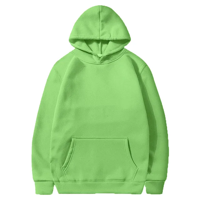 Fashion Brand Men's/Women's Hoodies 2021 Autumn New Male Casual Hoodies Sweatshirts Men's Solid Color Hoodies Sweatshirt Tops light green