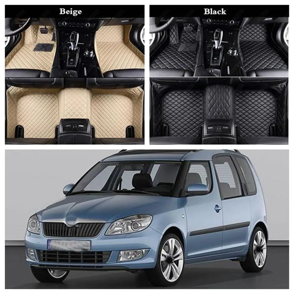 Автомобильный коврик для Skoda Spaceback Fabia Rapid Kodiaq GreenLine Roomster Octavia Superb Yeti, автомобильные коврики