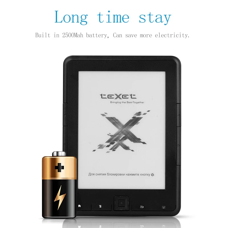 6 дюймов для чтения электронных книг E-Ink Разрешение 800x600 4 чтения электронных книг E-Ink читалка