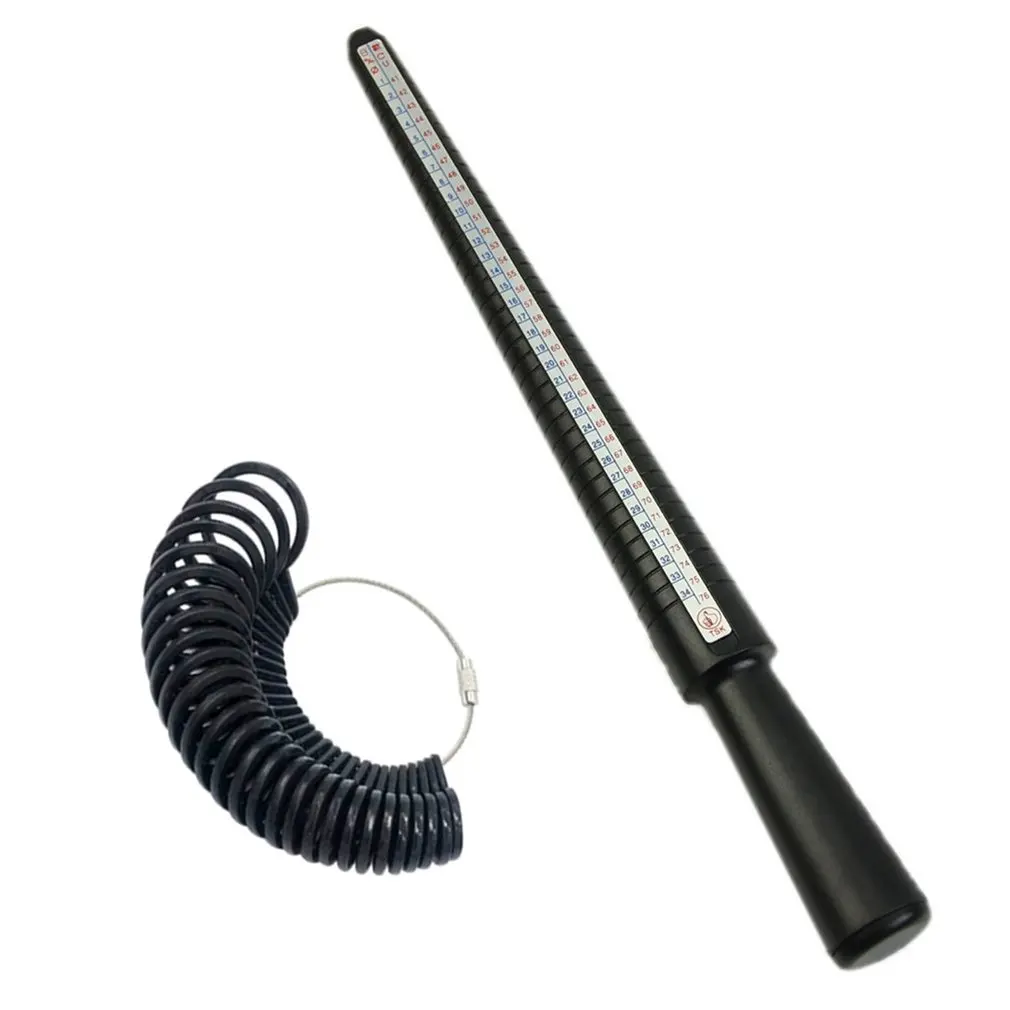 

US Ring Mandrel Sizer Finger Sizing Measuring Jewelry Tool Gauge Stick Plastic with Ring Size Fashion Plastic Jewelry Tool Set
