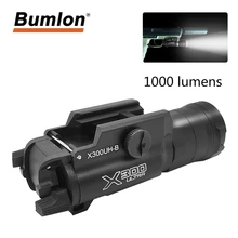 Пистолет фонарик для оружия Тактический светильник X300UH-B X300U X300 Glock пистолет белый светодиодный светильник для охоты для 20 мм Пикатинни