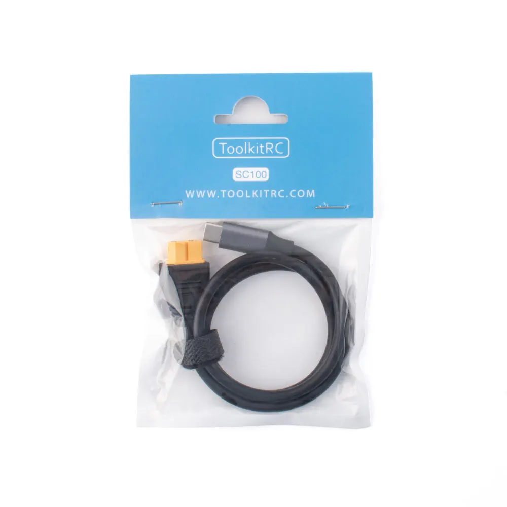 Toolkitrc SC100 Type-C to XT60 Charging Cable for toolkitrc M7 M6 M6D M8S Charger 12 TooLkitrc Com [WW.TooL