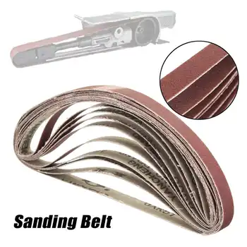 

10Pcs/set Grinding Belts Sanding Belt Grit 60 120 240 400 For Flush Belt Machines Polishing Grind Machine Sander Tools