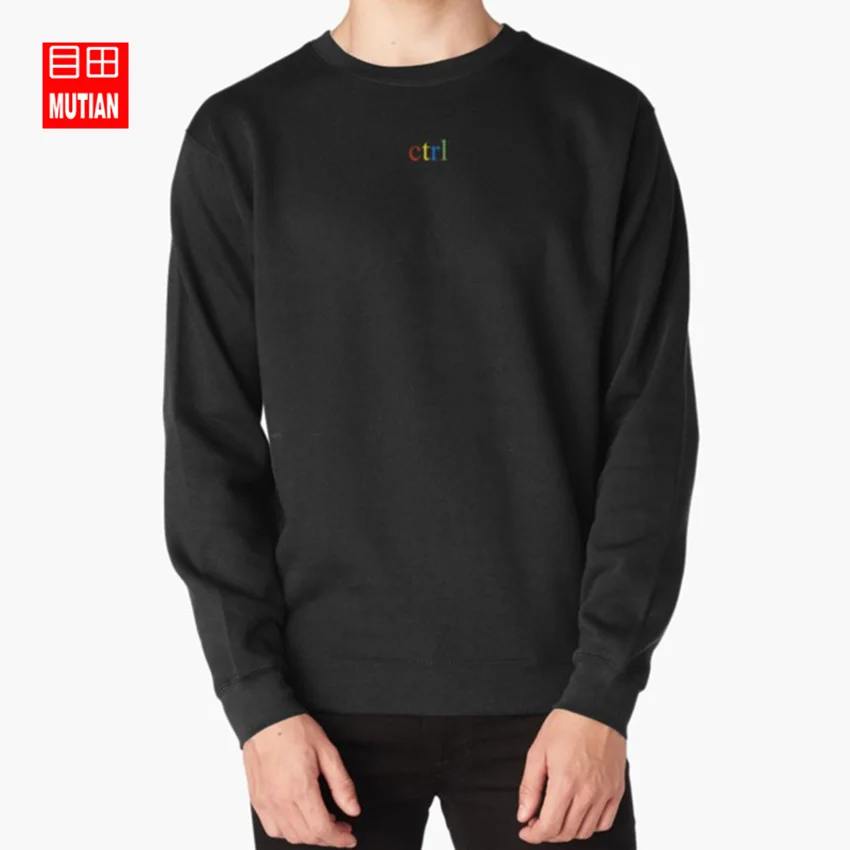 Толстовки с капюшоном ctrl rainbow sza ctrl rnb альбом rihanna drake хип-хоп merch музыка - Цвет: black-sweatshirt