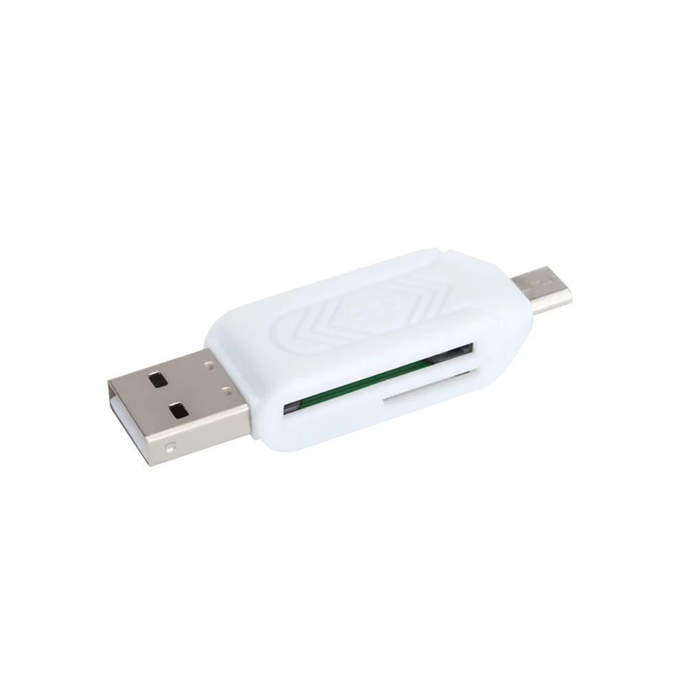 Micro USB 2 в 1 OTG кардридер Type-C3.0 Поддержка TF карта рекордер телефон карта памяти вращающийся кардридер синий