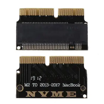 

Full Speed M.2 NGFF AHCI NVMe SSD M Key Converter Adapter Card for MacBook 2013-2017 12+16Pin US Black Version