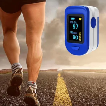 

Oximeter Outdoor sports running blood oxygen tester Fingertip Blood Oxygen Saturation Monitor LED Screen Digital Pluse Rate #Z