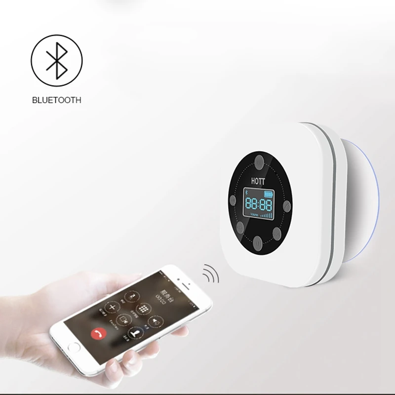 HOTT S603 Mini Portable Waterproof Wireless Bluetooth Speaker Hands-Free FM Radio for Bathroom White | Электроника