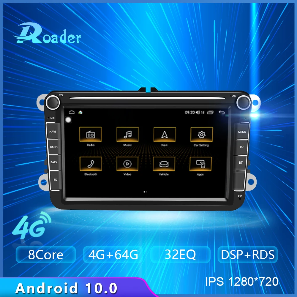 Автомобильный DVD плеер Roader Android 10 0 для Tiguan L Polo Golf 5 6 Passat B7 B8 MK7 Touran Seat VW PQ|Мультимедиаплеер авто| |