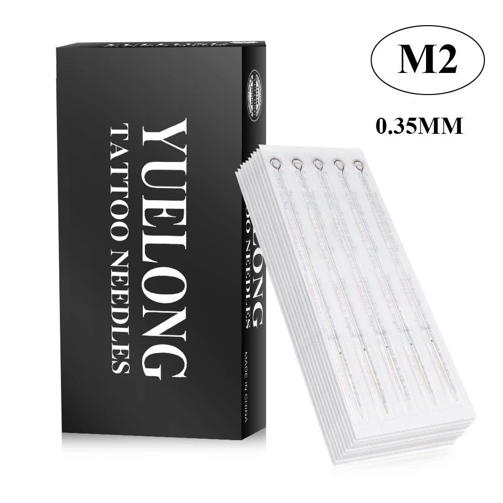 50PCS Professional Tattoo Needles 5M2 7M2 9M2 11M2 13M2 15M2 Size Disposable Assorted Sterile 0.35mm | Красота и здоровье