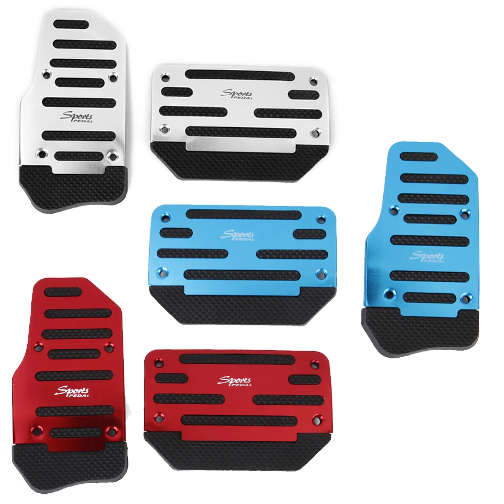 2X Brake Accelerator Sport NonSlip Pedal Pad Vehicle Automatic AT Car Blue