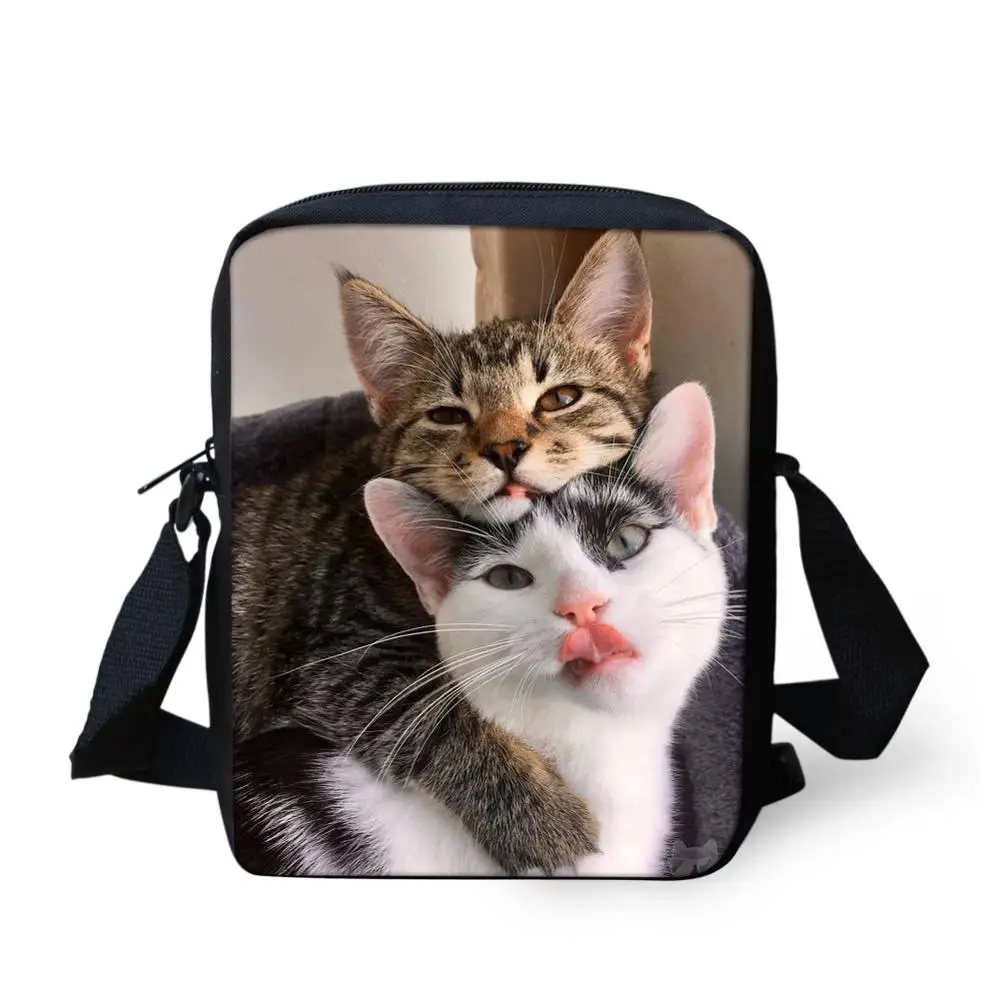 Lovely Pet Cat Printing Small Child Shoulder Schoolbags For kindergarten Baby Girls School Cross Body Bags Kids