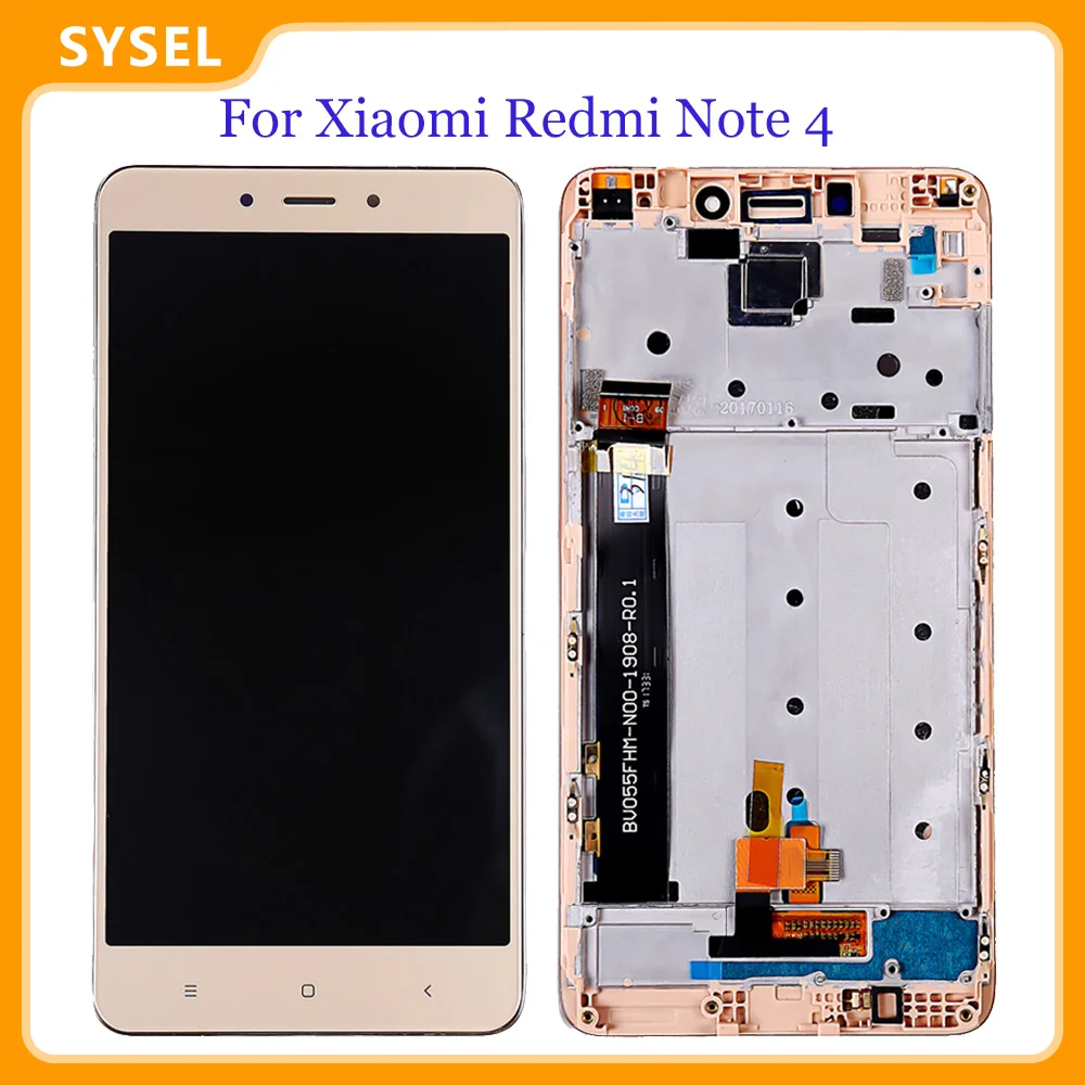 Для Xiaomi Redmi Note 4 ЖК-дисплей дигитайзер экран Сенсорная панель сенсор сборка для