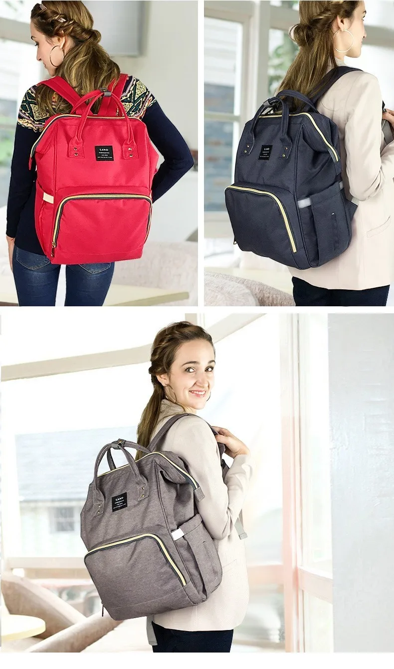 Новая модная сумка для детских подгузников для мам, сумка для подгузников для мам, Большая вместительная детская сумка, рюкзак для путешествий, дизайнерская сумка для кормления