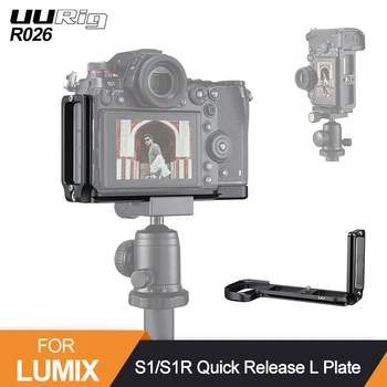

UURig R026 Camera L Plate for Panasonic Lumix S1/S1R Vertical Horizontal Video Shoot Tripod Bracket Quick Release Grip Handle