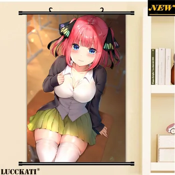 

40X60CM 5-toubun Gotoubun Go-Toubun no Hanayome Nakano miku sexy loli cameltoe cartoon anime wall scroll poster canvas painting