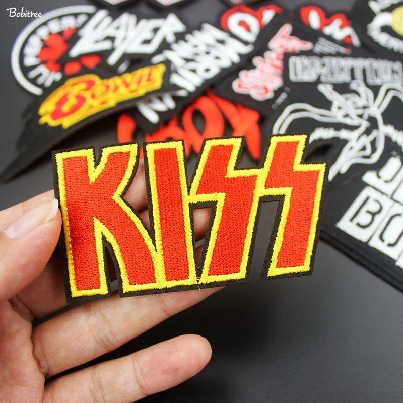 Музыка ACDC рок группа патчи утюг на вышитые значки для куртки панк одежда для хиппи наклейки шитье DIY аппликации