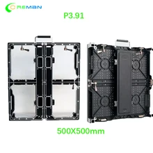 Светодиодный дисплей, движущийся Прокат, светодиодная видеостена p3.91, внутренняя Матрица для мобильного кабинета, светодиодный ТВ экран, кривая, передний сервис, магнит P2.976