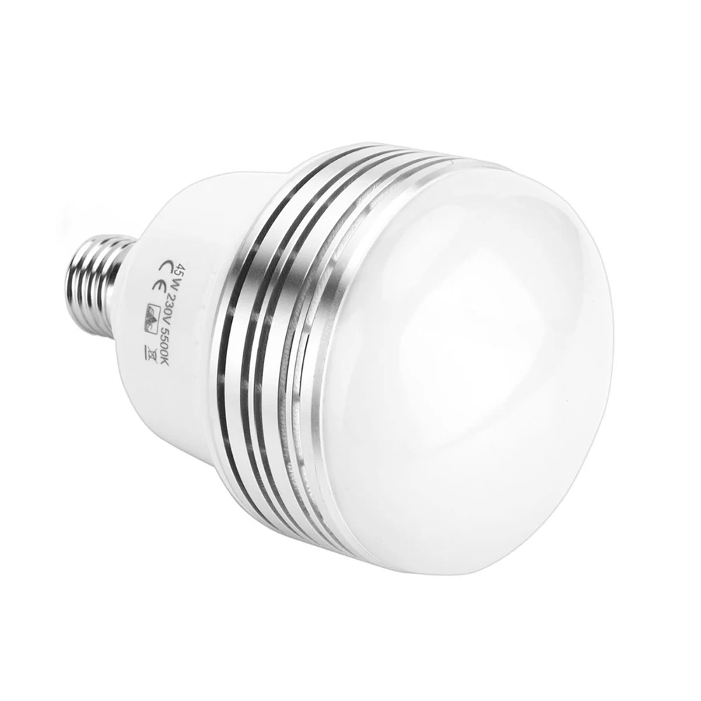 45W 120 V-230 V светильник лампа E26/E27 фото студия светильник s видео светильник ing лампы 5500K энергосберегающий светильник лампы для фотостудии