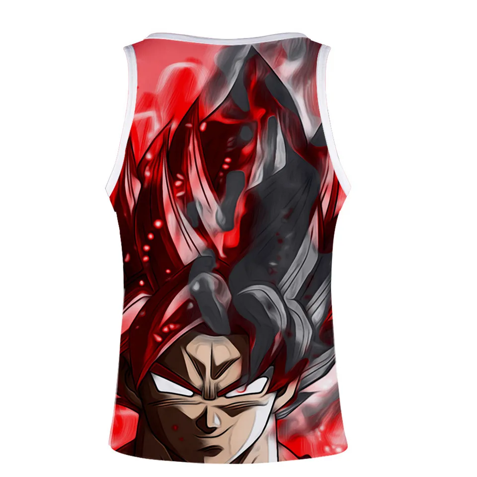 Dragon Ball Z Goku, 3d принт, майка для спортзала, Мужская модная футболка без рукавов для фитнеса, аниме, майка для бодибилдинга, топы, Летний жилет