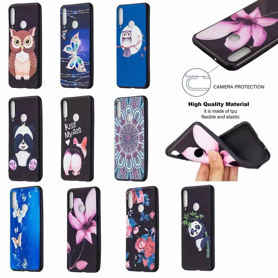 Чехол для Huawei P40lite Y7P P40Lite E Y5P Y6P Mate30 Mate30lite Mate30pro задняя крышка с 3D рисунком мягкий