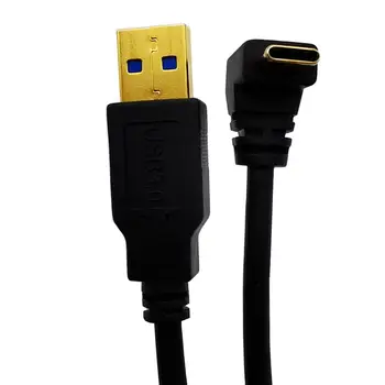

USB 3.0 (Type-A) Male to USB3.1 (Type-C)90 degree Angle 1.5m
