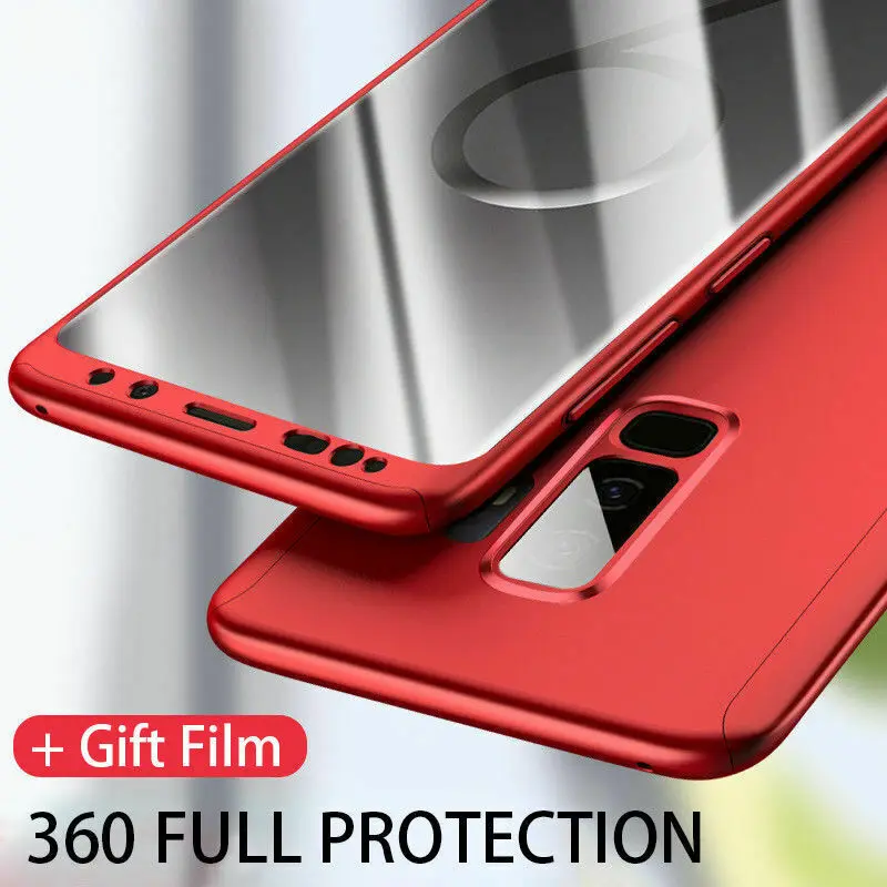 360 Полное покрытие магнитные Чехлы для samsung S10 S8 S9 Plus Note8 9 S7 Edge двойное защитное стекло задняя крышка Защитная крышка экрана