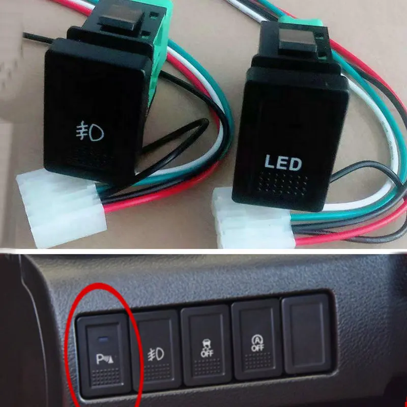 For Suzuki Swift SX4 S-cross Installation of recorder fog light daily running radar LED switch in original hole | Автомобили и