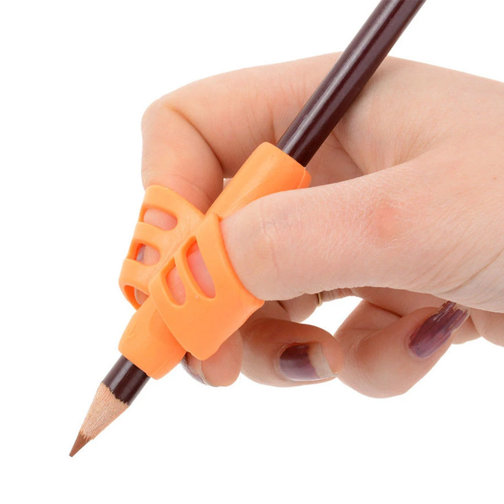 

Finger Pen Pencil Holder Help Learn Hold Grip Silicone Writing Tool
