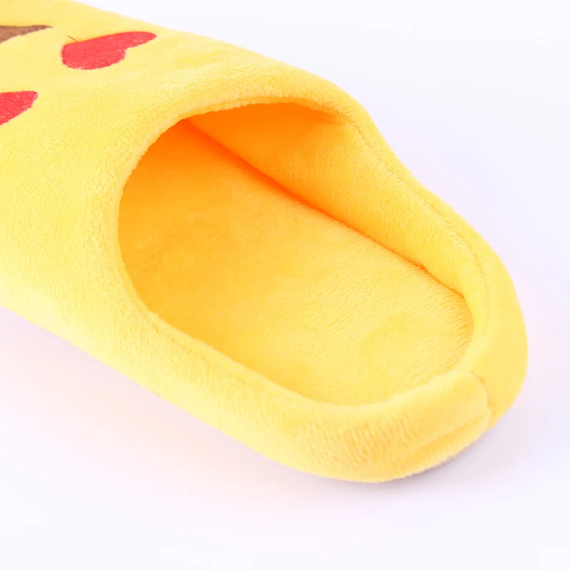 Funny Slippers Women/Men Home Slippers Indoor Shoes Winter Warm Cotton-Padded Lovers Couples Soft Fur Fluffy Slippers Women's