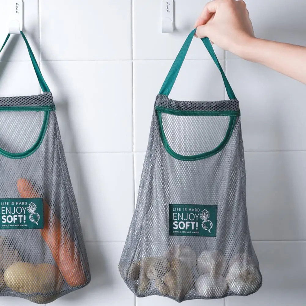Мешки для фруктов и овощей многоразовые сетчатые продуктовые мешки на шнурке