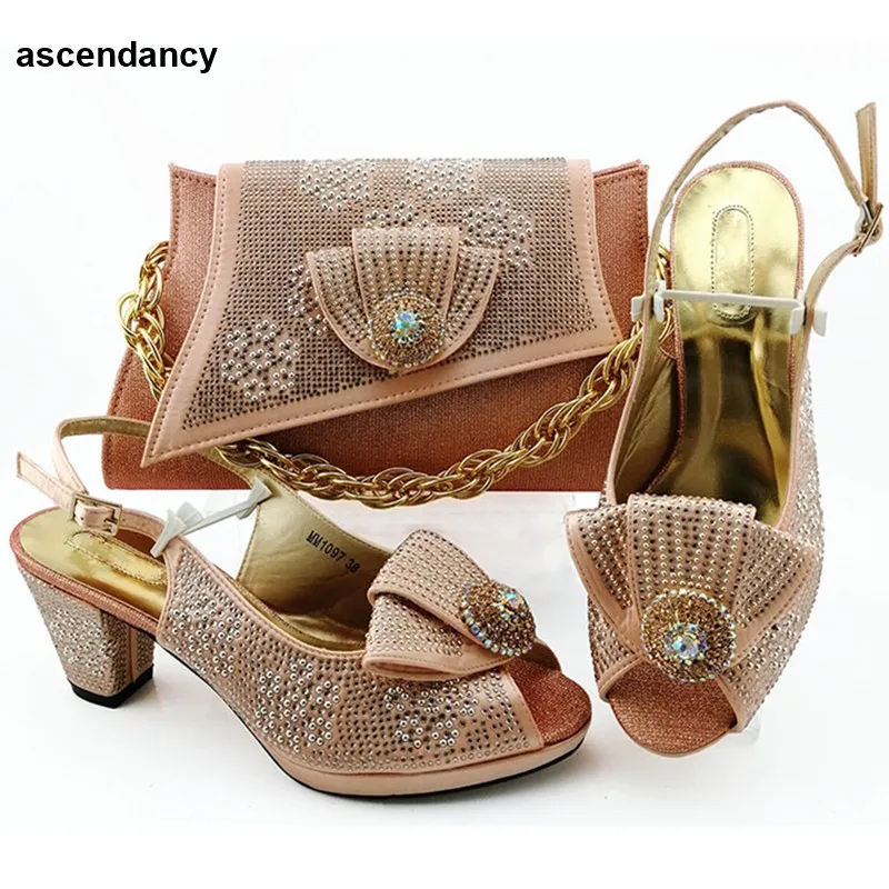 

New Fashion Italian Shoes and Bags Set Envio Gratis Italian Matching Shoe and Bag Set for Party Parties Shoes and Matching Bags