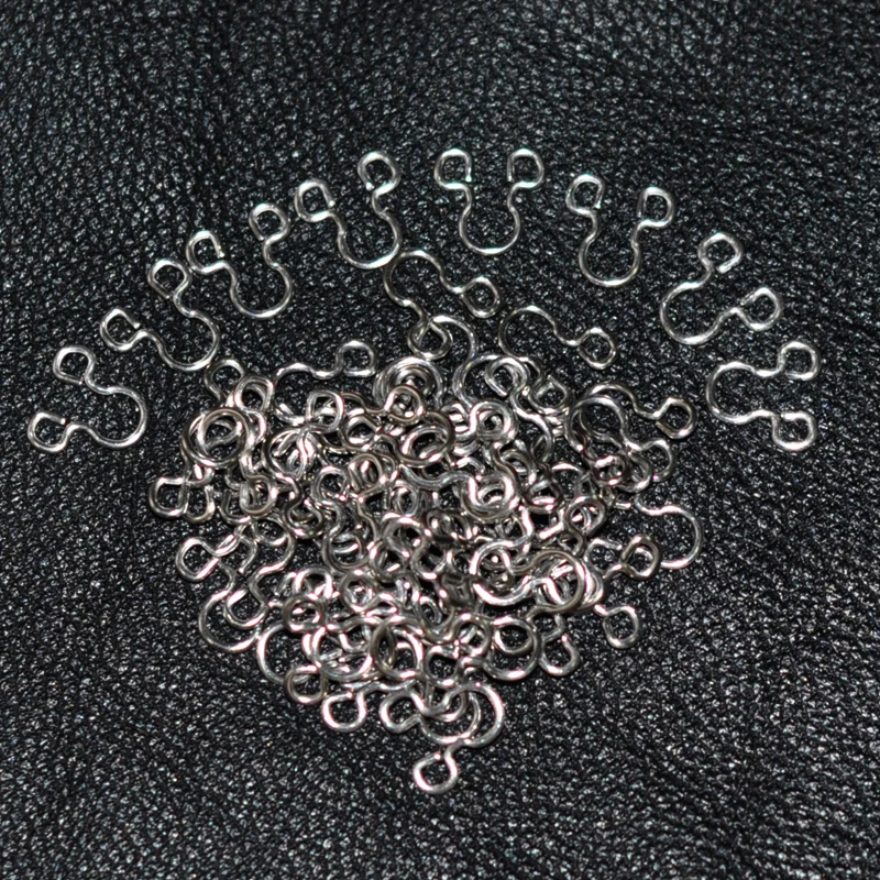 Garment Accessories 0.8mm Metal Square Bra Hooks and Eyes - China