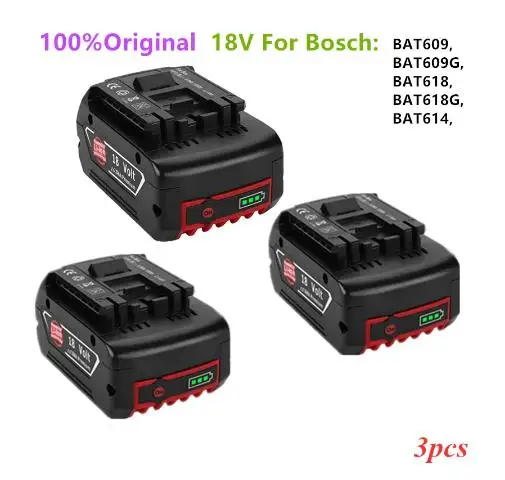 Оригинальная Аккумуляторная литий-ионная батарея 18 в 6000 мАч для Bosch резервная 6.0A