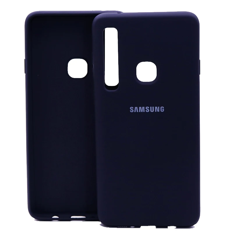 Samsung A9 2018 Case Original Official Silicone Finish Back Protective Samsung Galaxy A9 2018 A9S A920F Case With Logo samsung flip cover Cases & Covers