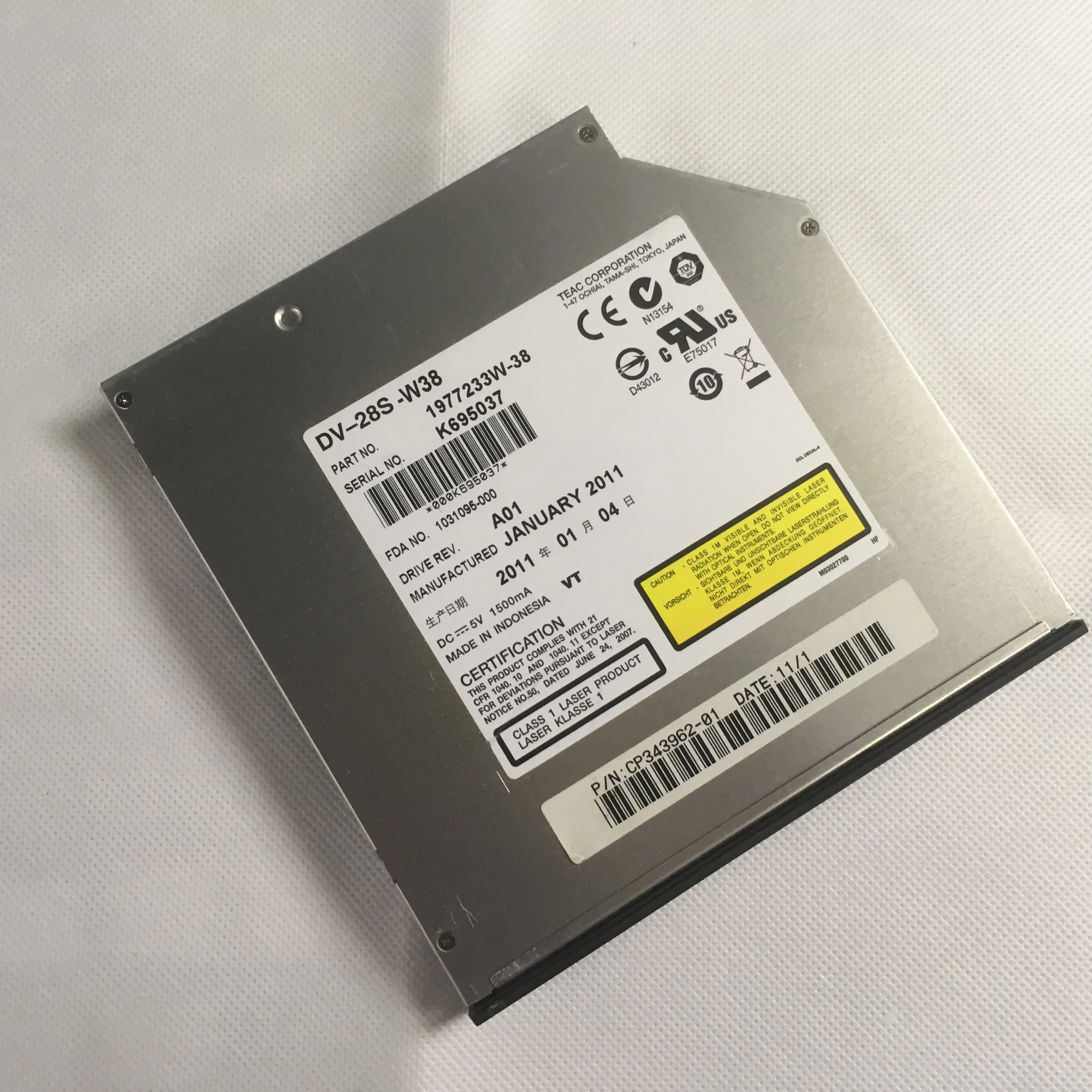 Интерфейс TEAC DV-28S SATA DVD-ROM предназначен для всех брендовых серверных ноутбуков и интегрированных компьютеров
