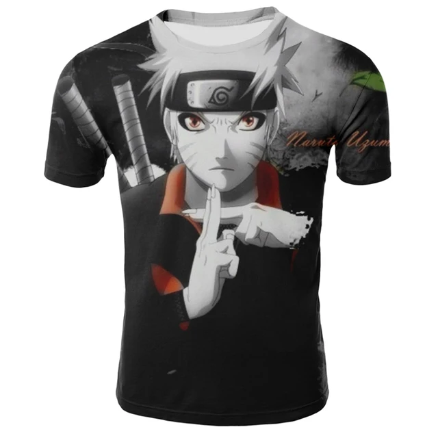 2020 Summer 3D Print Anime Naruto Print Short Sleeve Fashion Hot Sale Men's T-Shirt Casual Breathable T-Shirt Asia Size S-5XL