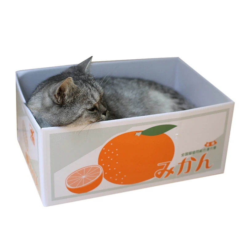 Прочная игрушка для домашних животных, лежанки для кошек, коврики, забавная прочная Когтеточка для котят, домашняя кровать с гофрированной бумажной когтеткой - Цвет: C