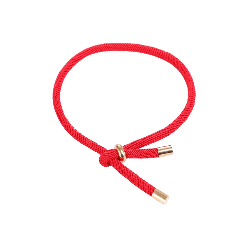 Tibetan Buddhism Red Black Bracelet Adjustable Size Bracelet Men's Women's Milanese Lucky Lucky Red