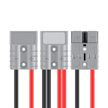 

Hot Forklift Charger Battery Connector Charging Plug Divided into Two Large Current 50A 600V 10AWG Cable Line for Electric Vehic