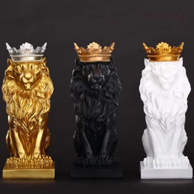 

Crown Lion Crafts, Animal Art, Home Office Restaurant Desktop Decorations, Birthday Christmas Gifts
